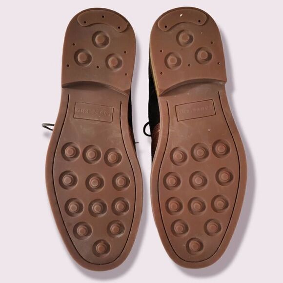 Lands End Astor Wingtip Men's 10.5 Homme Spice Brown Dress Shoes | BUCKS | EUC - Picture 7 of 8